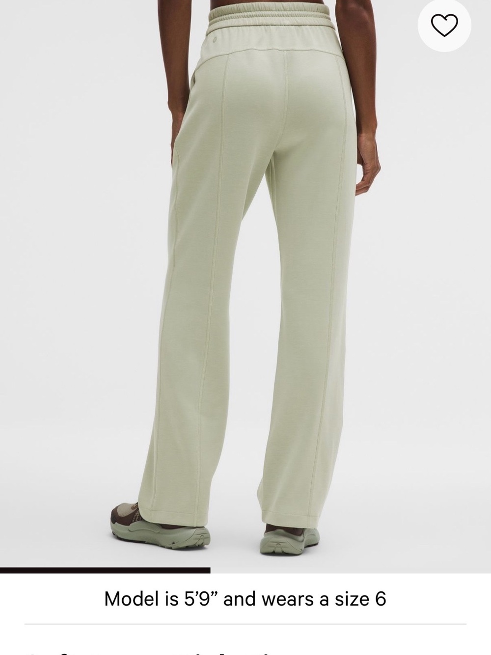 lululemon athletica Wide-Leg Pants in Light Sage